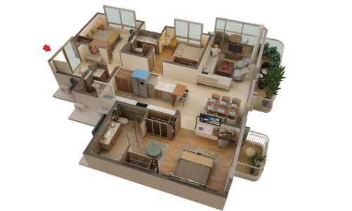 MVN Aero one 2 and 3 BHK Luxury Residence