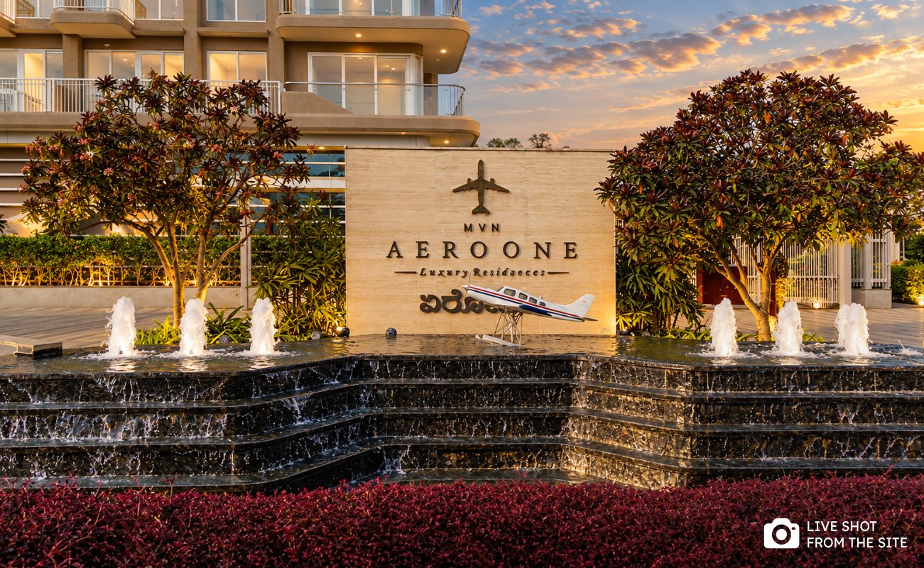 MVN AERO ONE – Entrance Fountain View